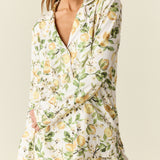 Winter Cloud Jersey PJ Set in Lemon Verbena