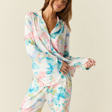 Winter Cloud Jersey PJ Set in Butterfly Bloom