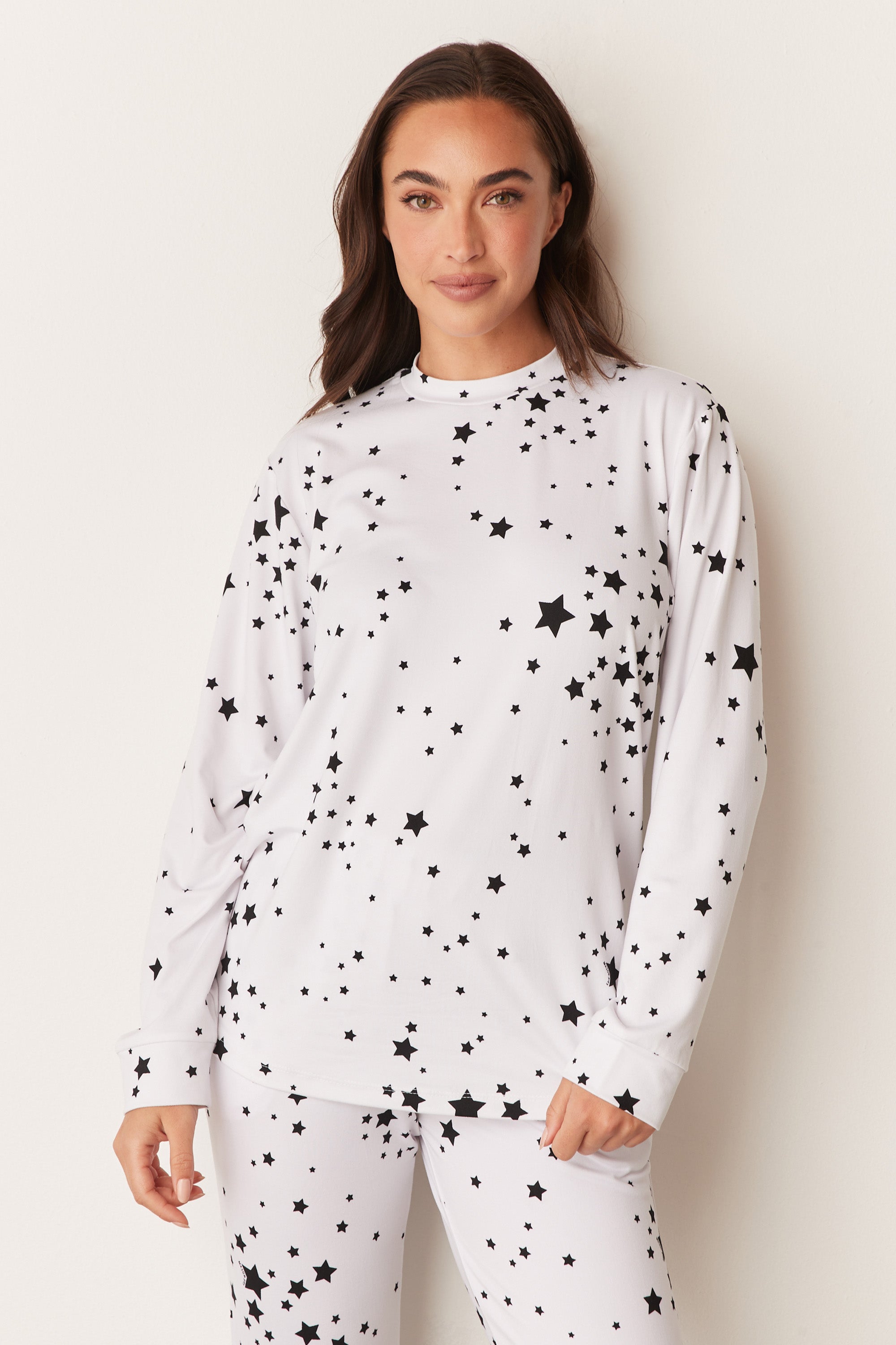 Load image into Gallery viewer, PARKER CREWNECK | BRIGHT WHITE STARS
