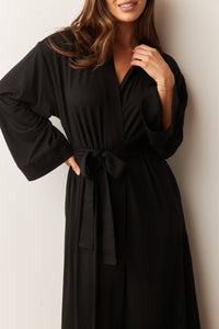 KAIA KIMONO ROBE | SOLID BLACK