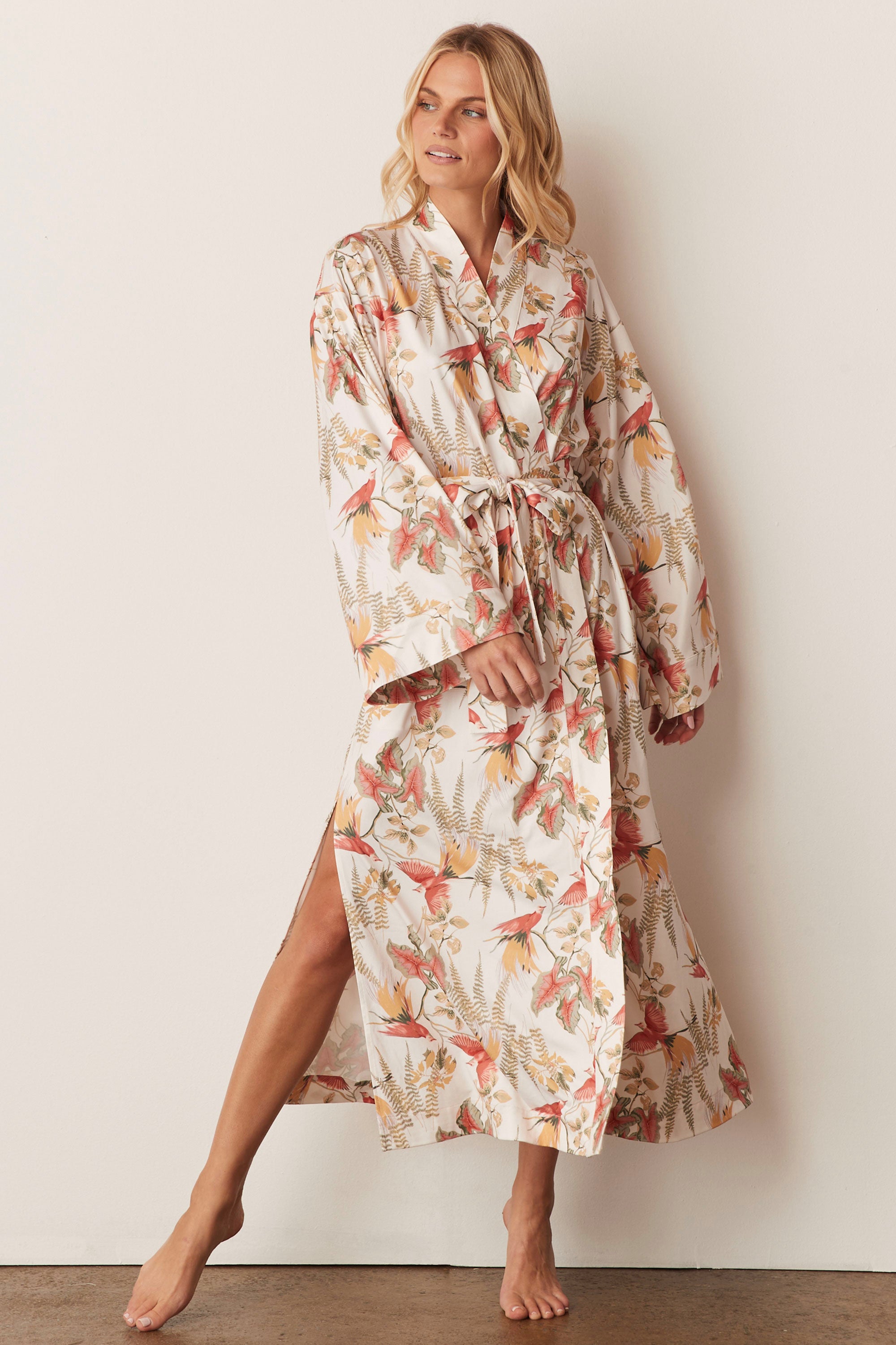 Load image into Gallery viewer, KAIA KIMONO ROBE | PARADISE BIRDS
