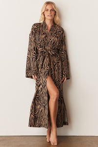KAIA KIMONO ROBE | ZEBRA