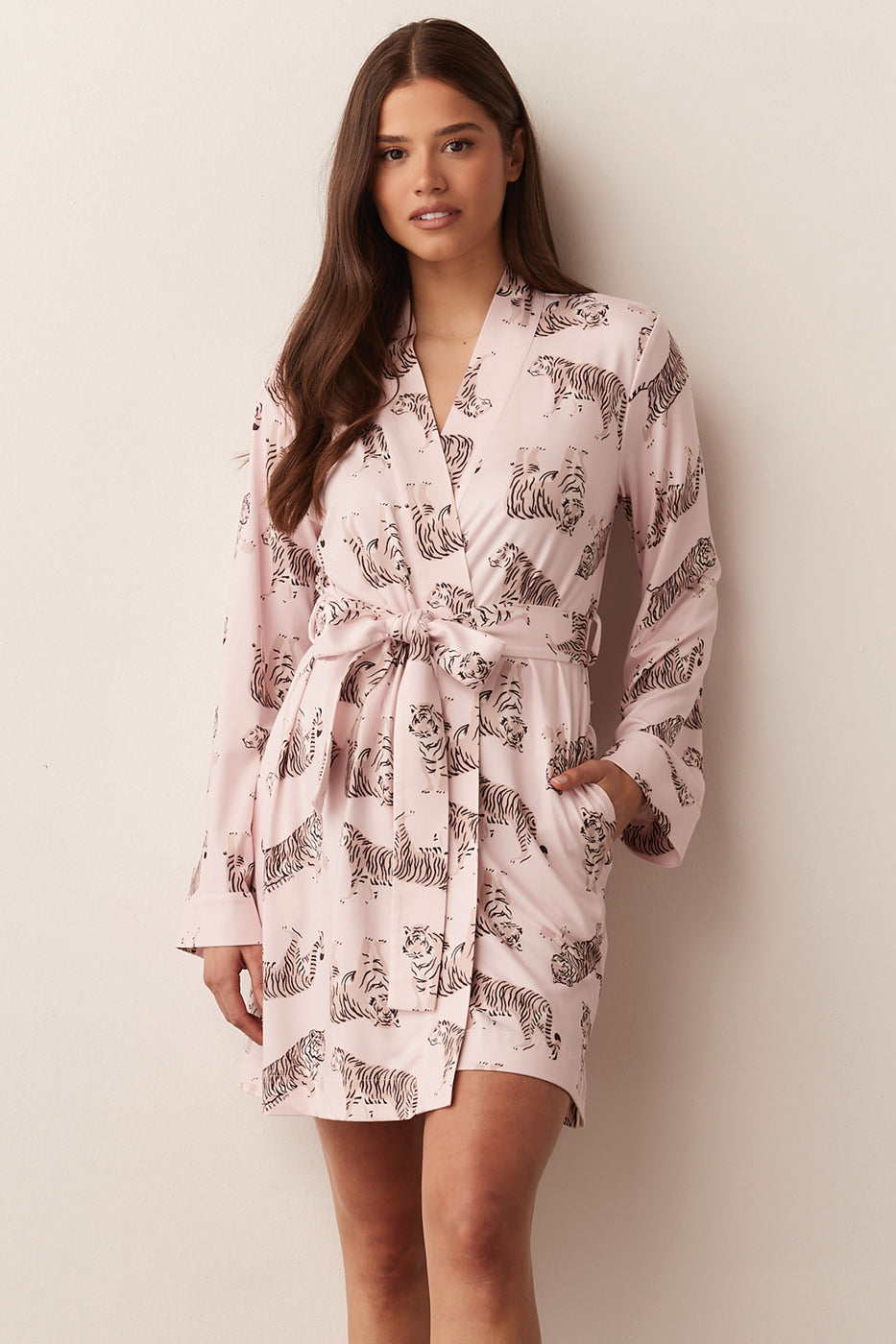 MEADOW CLASSIC SHORT ROBE | TIGER LILY