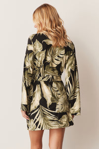 MEADOW CLASSIC SHORT ROBE | MIDNIGHT PALMS