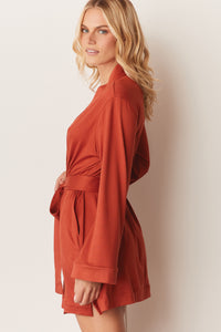 MEADOW CLASSIC SHORT ROBE | RUST