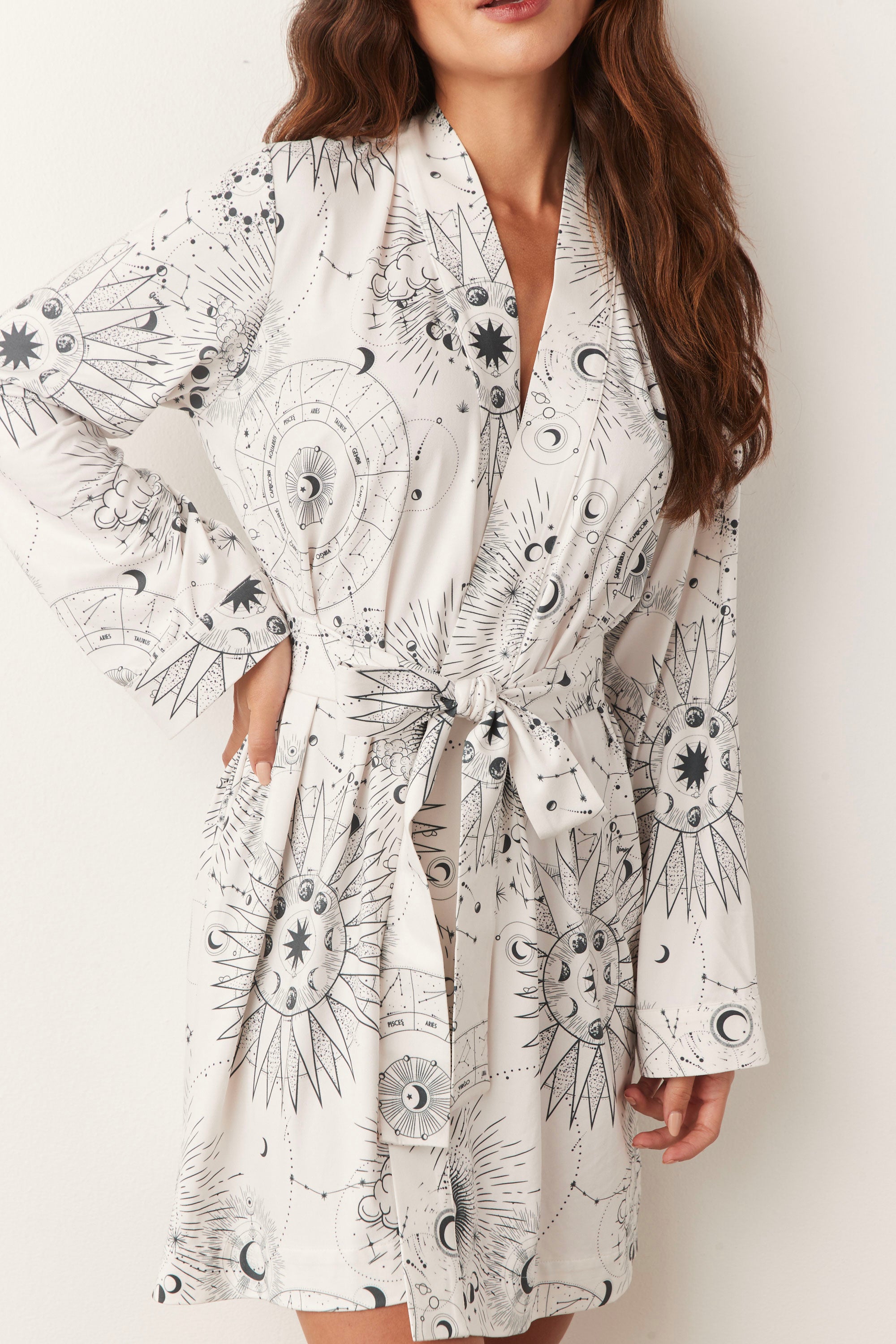 Load image into Gallery viewer, MEADOW CLASSIC SHORT ROBE | CELESTIAL
