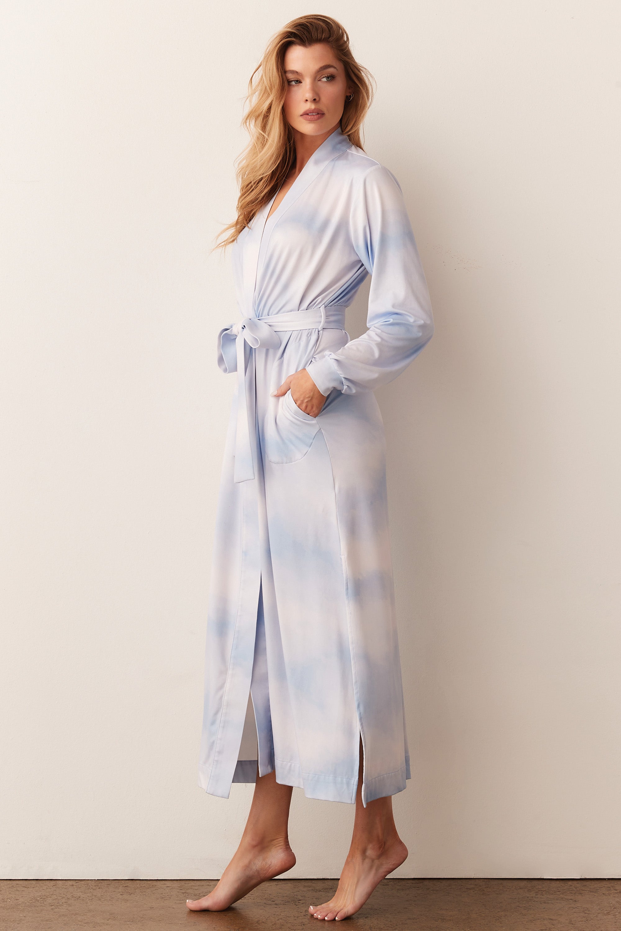 Load image into Gallery viewer, SKYLER BANDED LONG ROBE | DAYDREAM
