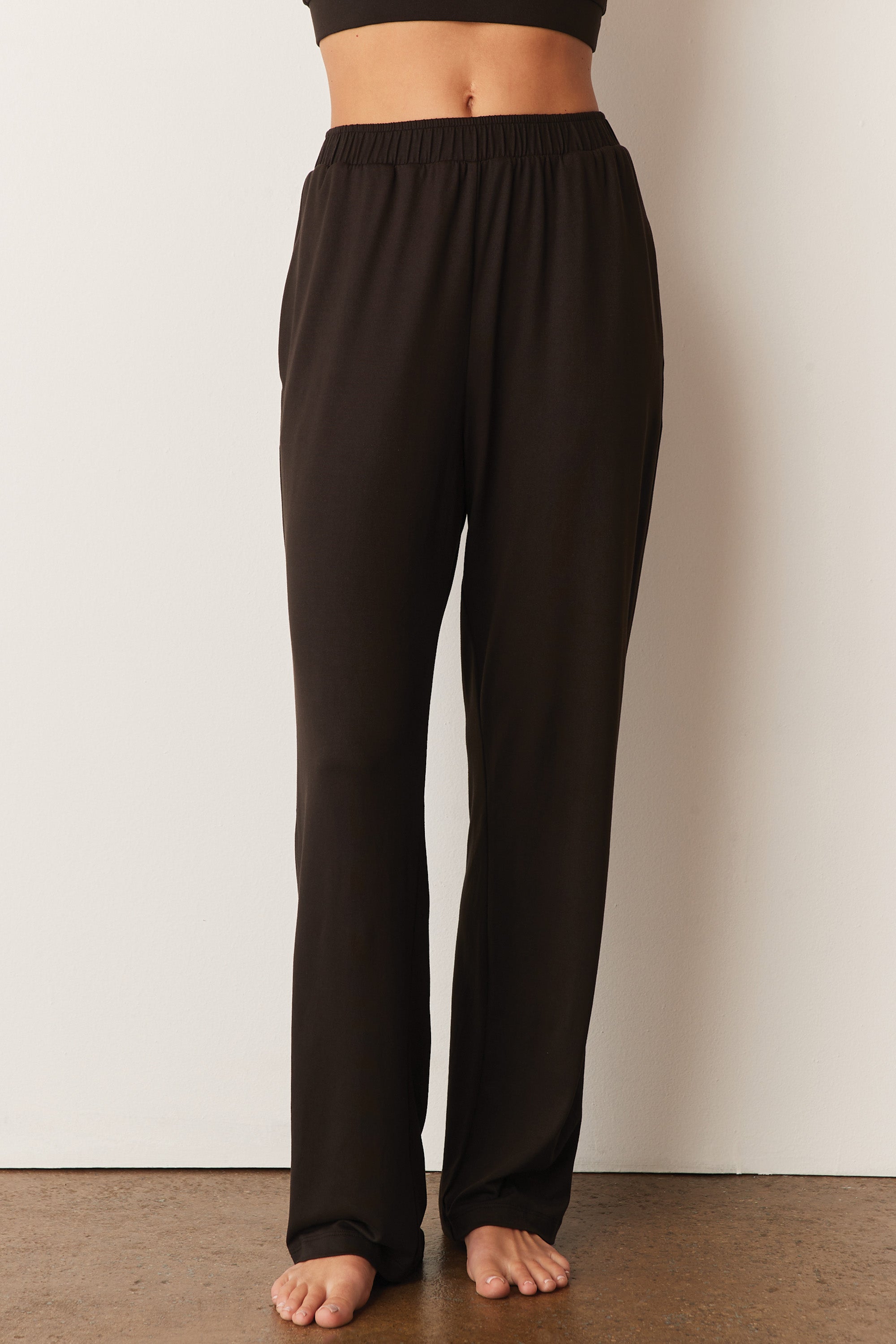 Load image into Gallery viewer, REMI LOUNGE PANT | SOLID BLACK
