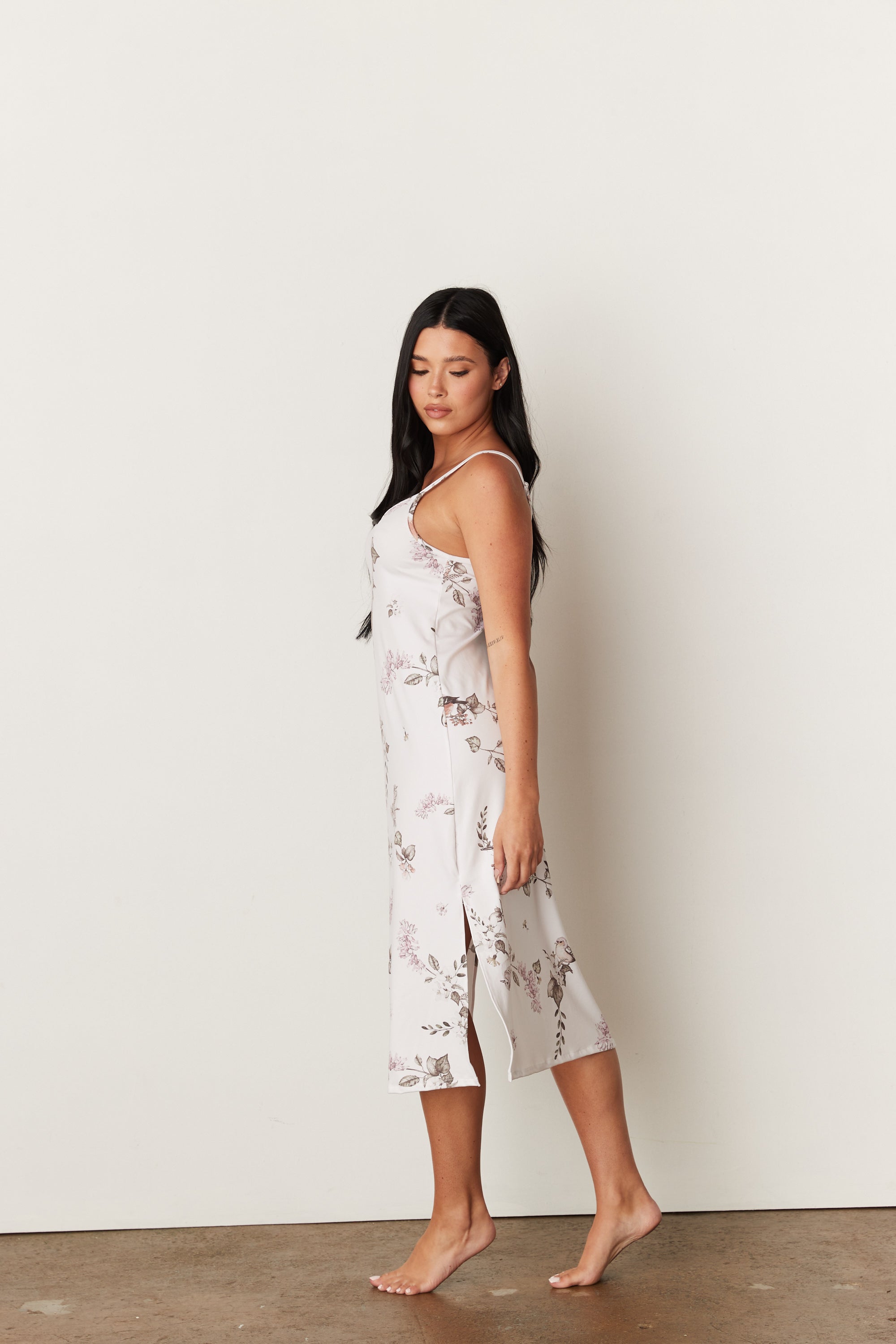 Load image into Gallery viewer, NORA MIDI SLIP DRESS | COUNTRYSIDE
